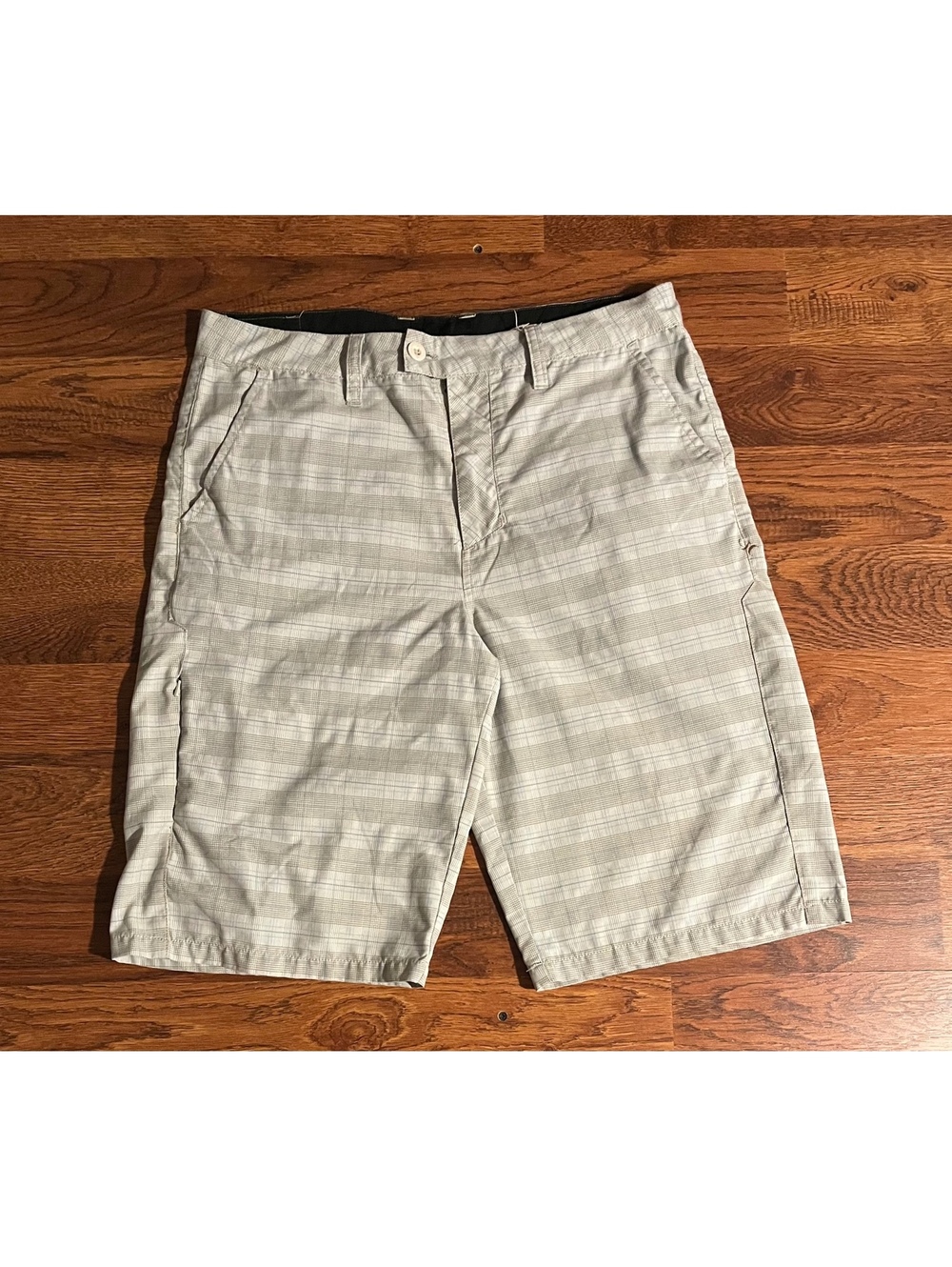 Hurley Men's Plaid Casual Shorts Size 34